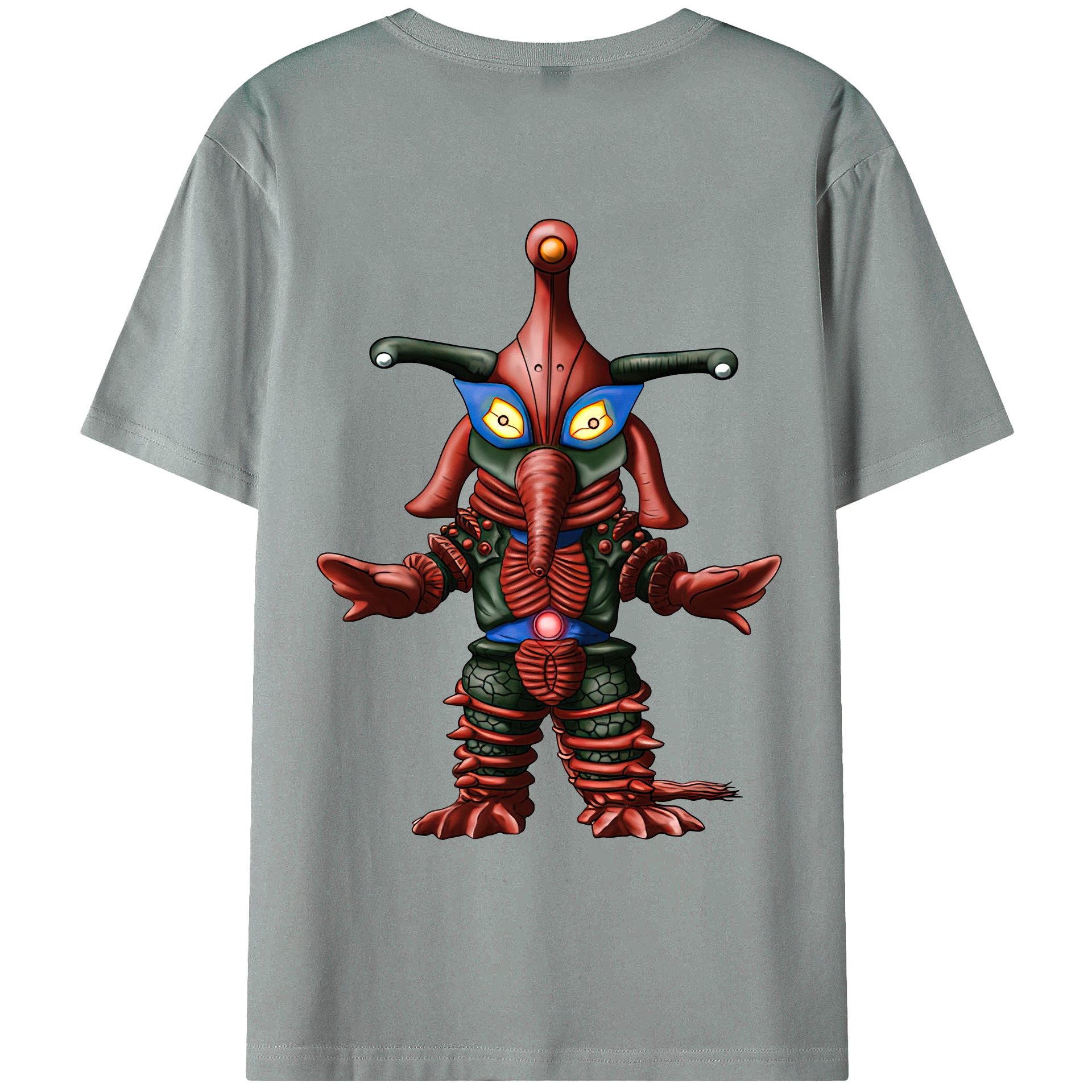 （画像用） ウルトラマン Ultraman 綿100％ メンズ半袖Tシャツ（バックプリント） 通気性